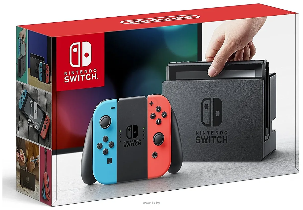 Фотографии Nintendo Switch (с неоновыми Joy-Con)