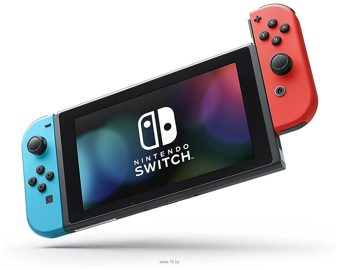 Фотографии Nintendo Switch (с неоновыми Joy-Con)