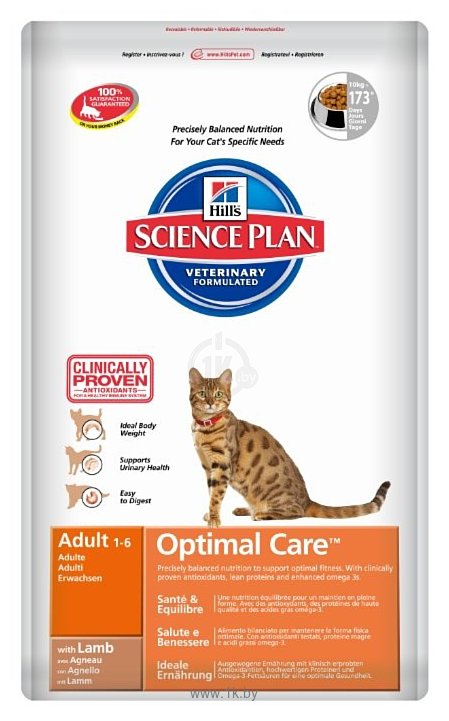 Фотографии Hill's Science Plan Feline Adult Optimal Care with Lamb (2 кг)