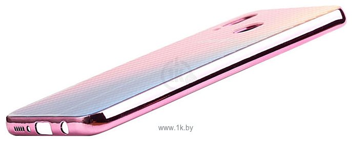 Фотографии EXPERTS Aurora Glass для Samsung Galaxy A20/A30 с LOGO (розовый)