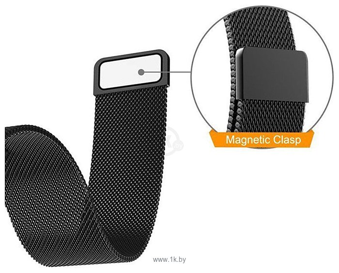 Фотографии Rumi Milanese loop металлический 18 мм (черный)