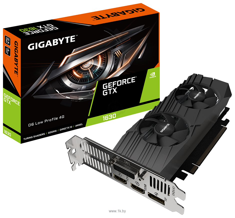 Фотографии GIGABYTE GeForce GTX 1630 D6 Low Profile 4G (GV-N1630D6-4GL)