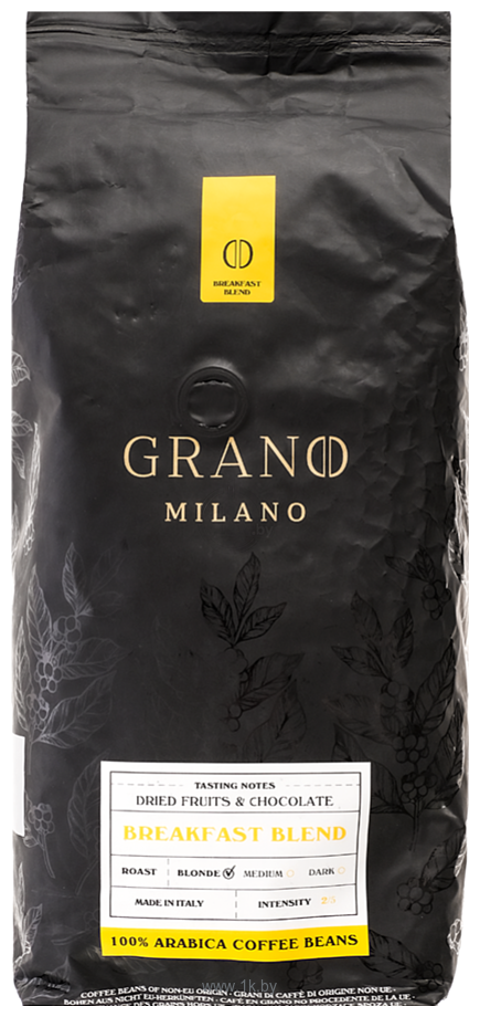 Фотографии Grano Milano Breakfast Blend зерновой 1 кг