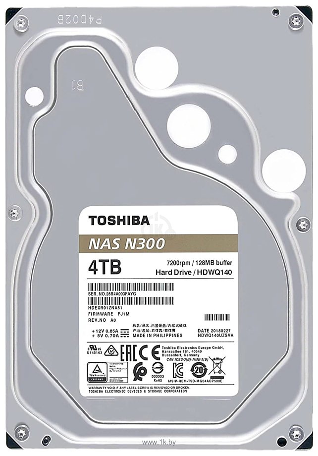 Фотографии Toshiba N300 4TB HDWG440UZSVA