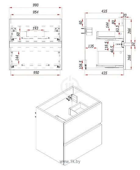 Фотографии ЗОВ Лира 100 L100MW0MWGVA-KP13W-KP13W (белый глянцевый)