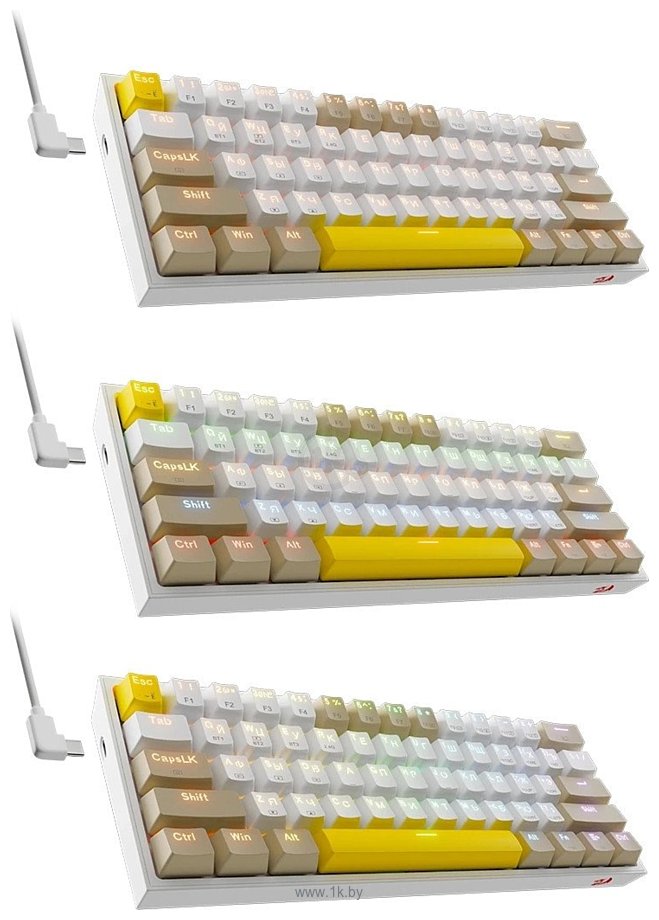 Фотографии Redragon Fizz Pro white/бежевый