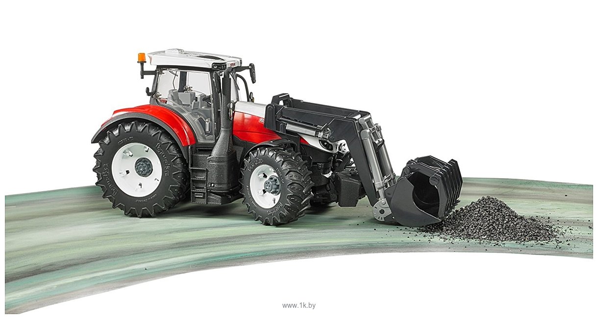 Фотографии Bruder Steyr 6300 Terrus CVT with front loader 03181