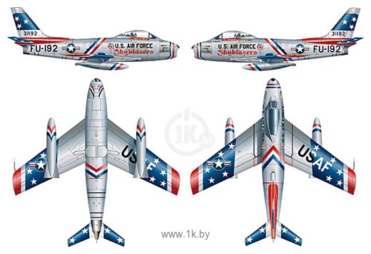 Фотографии Italeri 2684 F 86F Sabre Jet Skyblazers