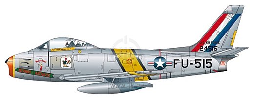 Фотографии Italeri 2684 F 86F Sabre Jet Skyblazers