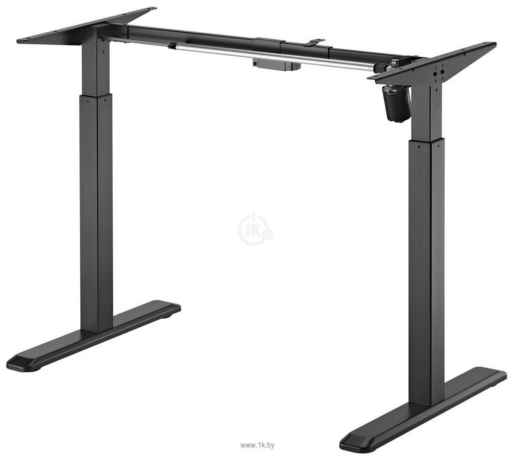 Фотографии ErgoSmart Electric Desk Prime 1200х650х18 мм (бетон чикаго светло-серый/черный)