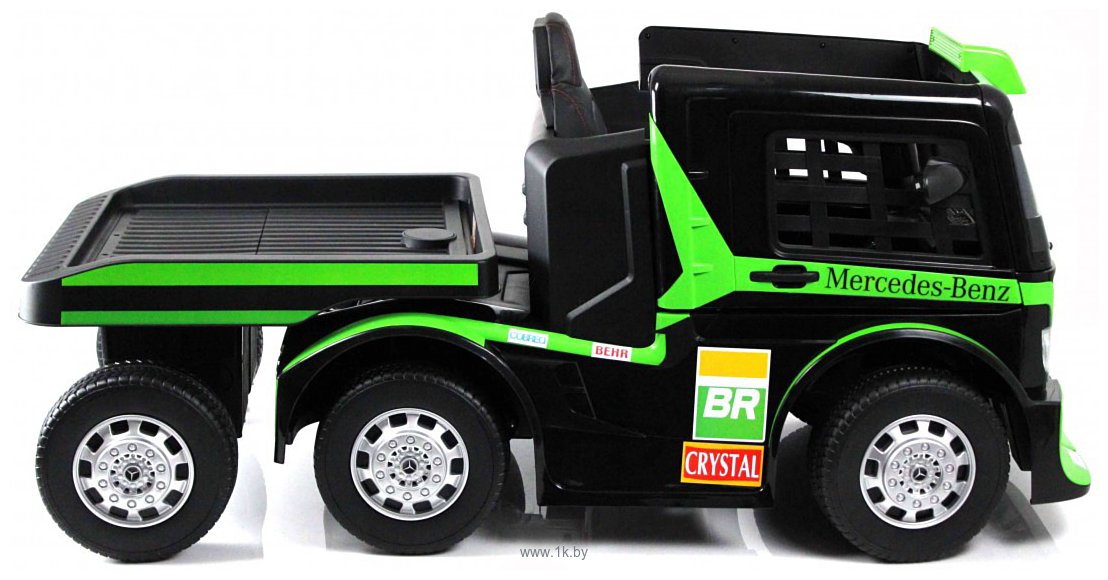 Фотографии RiverToys Mercedes-Benz Axor с прицепом H777HH (зеленый)