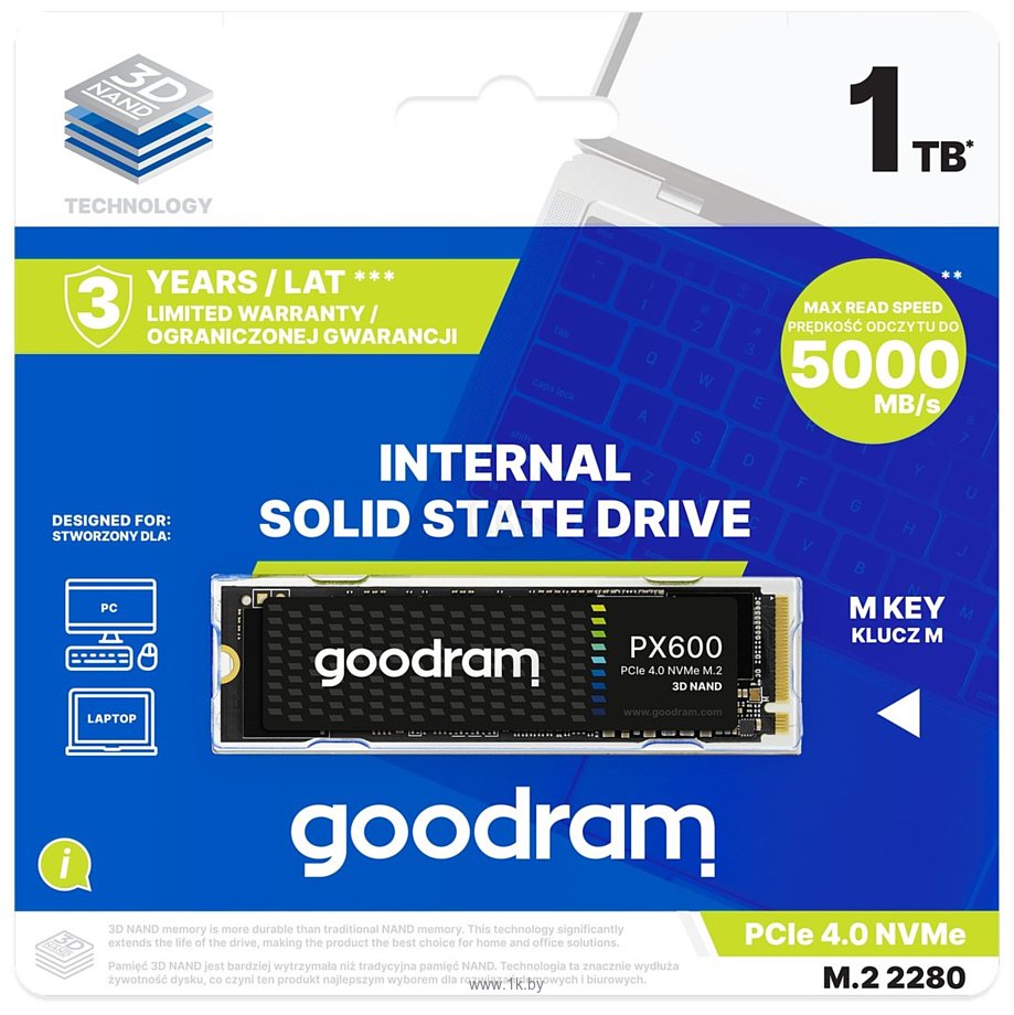 Фотографии GOODRAM PX600 1TB SSDPR-PX600-1K0-80