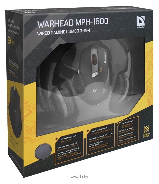 Фотографии Defender Warhead MPH-1500 black USB