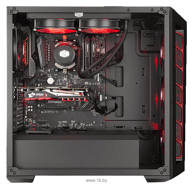 Фотографии Cooler Master MasterBox MB510L (MCB-B510L-KANN-S00) Black/red