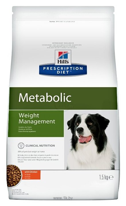 Фотографии Hill's (1.5 кг) Prescription Diet Metabolic Canine Original dry