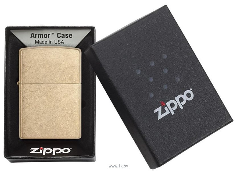 Фотографии Zippo Armor Tumbled Brass 28496-000003