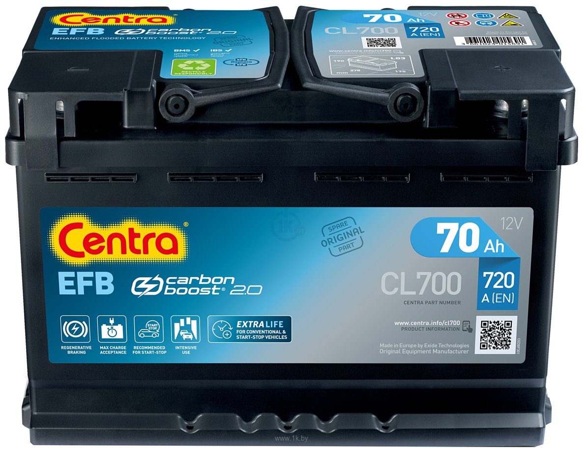 Фотографии Centra Start-Stop EFB CL700 (70Ah)