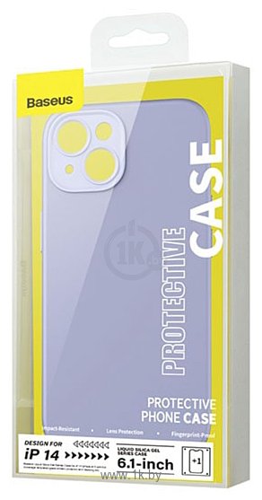 Фотографии Baseus Liquid Silica Gel Case для iPhone 14 (фиолетовый)