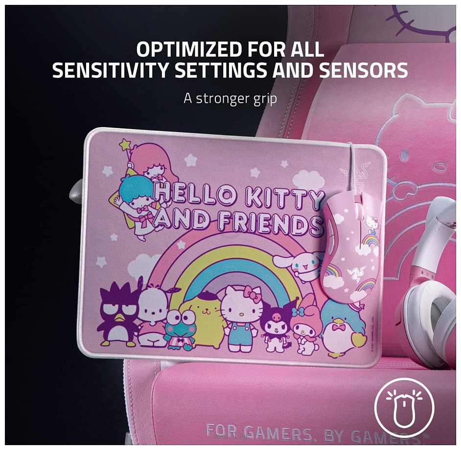 Фотографии Razer DeathAdder Essential + Goliathus Mouse Mat Bundle: Hello Kitty and Friends Edition