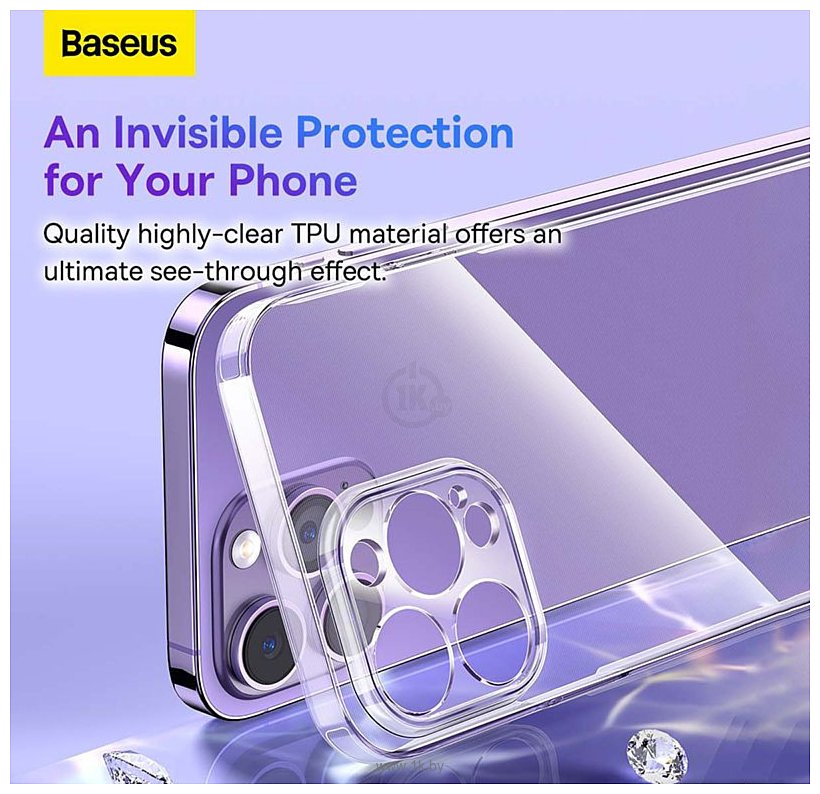 Фотографии Baseus Simple Series 2 Protective Case iPhone 14 Plus (прозрачный)