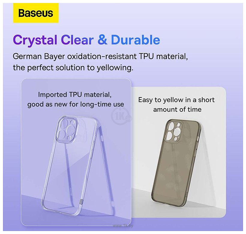 Фотографии Baseus Simple Series 2 Protective Case iPhone 14 Plus (прозрачный)
