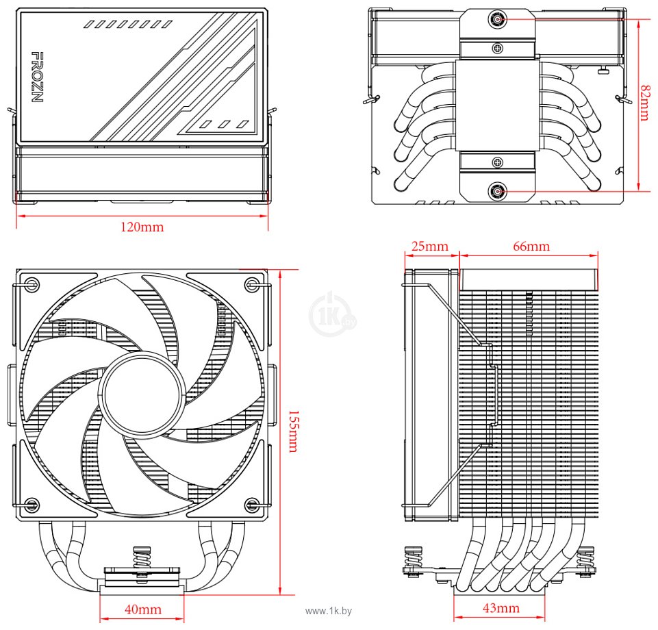 Фотографии ID-COOLING Frozn A610 Black