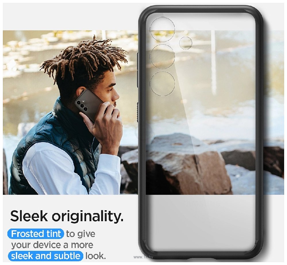 Фотографии Spigen Ultra Hybrid для Galaxy S24 ACS07352 (черный)