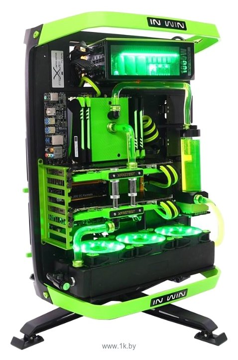 Фотографии IN WIN X-Frame 2.0 w/o PSU Black/green