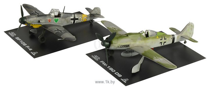 Фотографии Italeri 35101 War Thunder Bf 109 F-4 & Fw 190 D-9