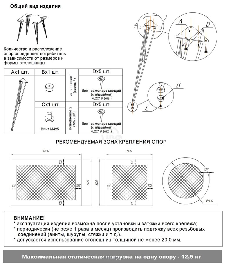 Фотографии Sheffilton SHT-TU10/120-80 МДФ овальный (черный муар/бетон крем)