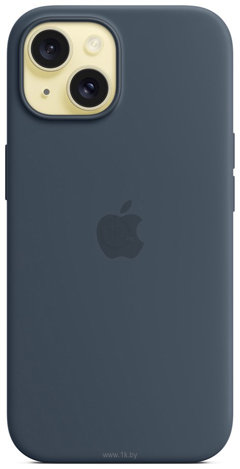 Фотографии Apple MagSafe Silicone Case для iPhone 15 (синий шторм)