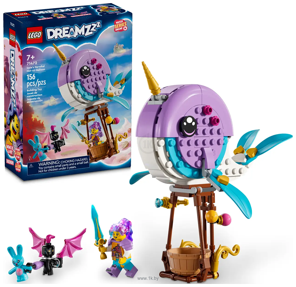 Фотографии LEGO DREAMZzz 71472 Воздушный шар Нарвал Иззи