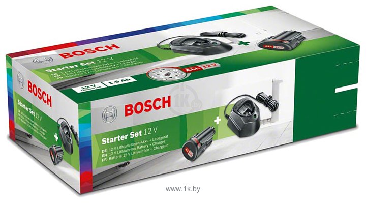 Фотографии Bosch 12В/1.5 Ah + 12В (1600A01L3D)