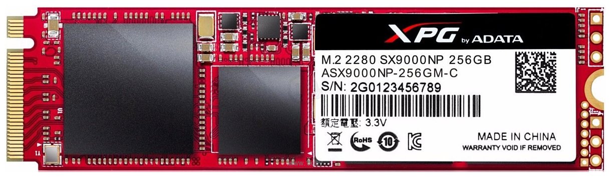 Фотографии ADATA XPG SX9000 256GB ASX9000NP-256GM-C