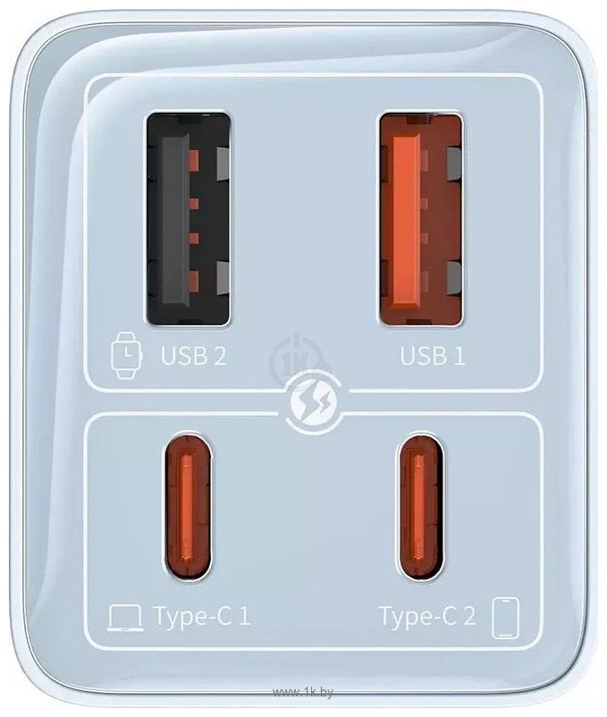 Фотографии Baseus GaN6 Pro Fast Charger 2C+2U 65W P10162701313-00 (голубой) Фотографии Baseus GaN6 Pro Fast Charger 2C+2U 65W P10162701313-00 (голубой)