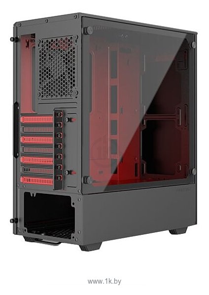 Фотографии Phanteks Eclipse P300 Tempered Glass Black/red