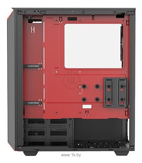 Фотографии Phanteks Eclipse P300 Tempered Glass Black/red