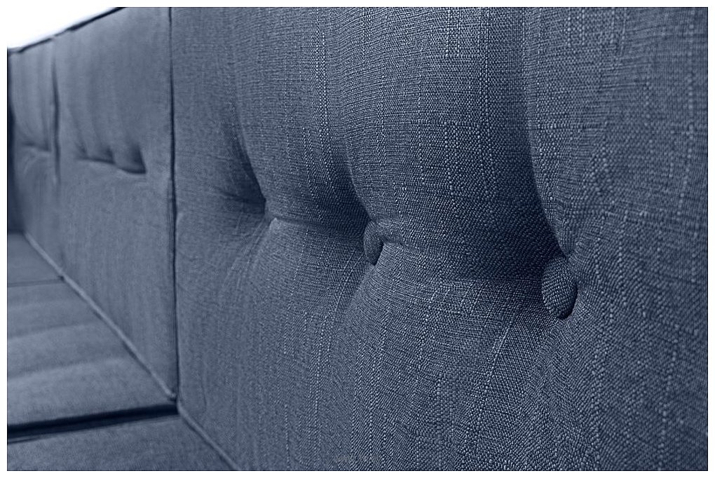 Фотографии Divan Астер Textile Blue (левый, рогожка, синий)