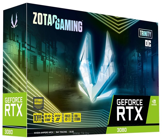 Фотографии ZOTAC Gaming GeForce RTX 3080 Trinity OC LHR 10GB (ZT-A30800J-10PLHR)