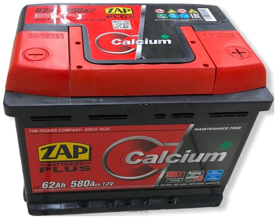 Фотографии ZAP Calcium Plus R+ 62 Ah/12V