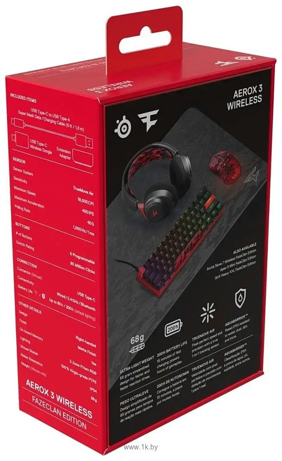 Фотографии SteelSeries Aerox 3 Wireless 2022 FaZe Clan Limited Edition