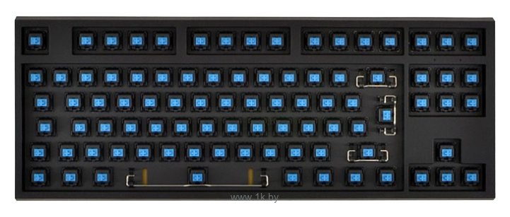 Фотографии WASD Keyboards V2 88-Key ISO Barebones Mechanical Keyboard Cherry MX Red black USB
