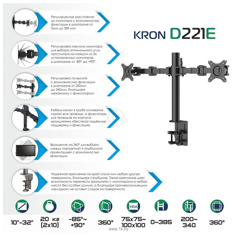 Фотографии Onkron D221E (черный)