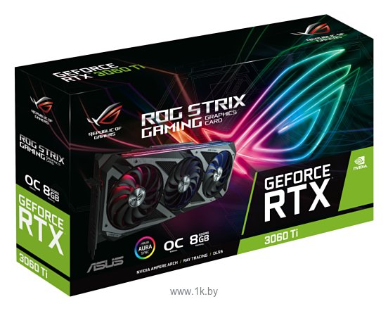Фотографии ASUS ROG Strix GeForce RTX 3060 Ti OC 8GB (ROG-STRIX-RTX3060TI-O8G-GAMING)