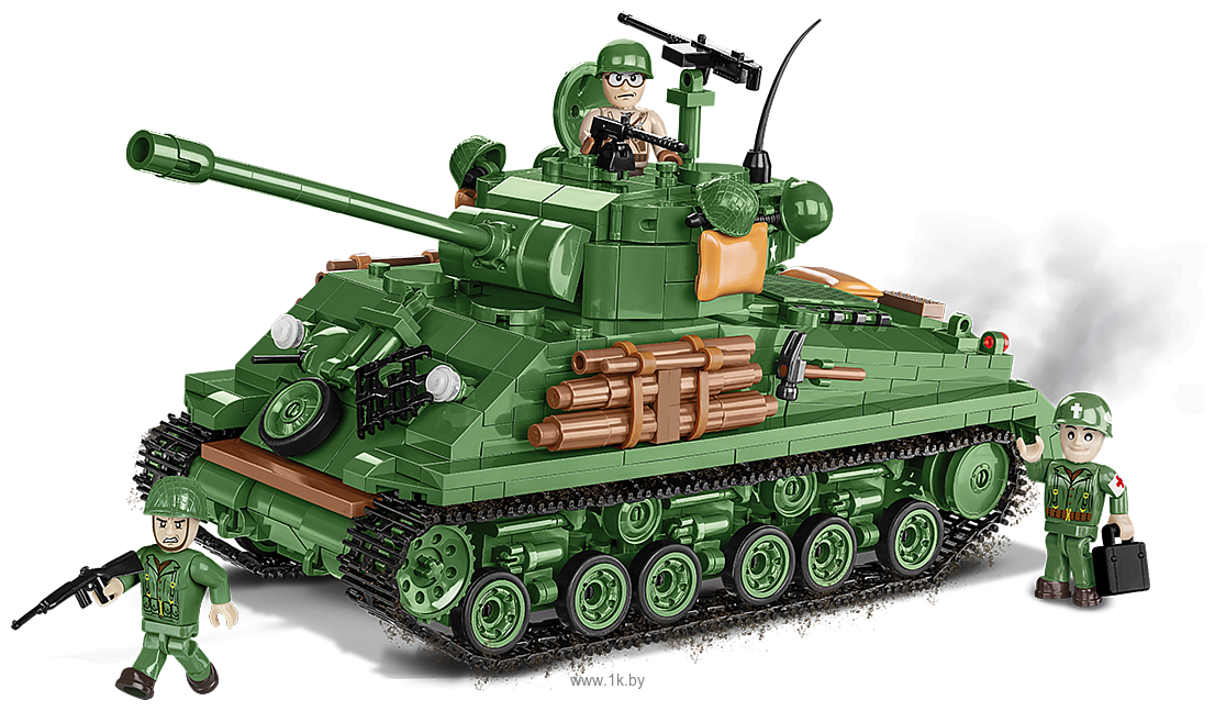 Фотографии Cobi World War II 2533 M4A3E8 Sherman Easy Eight