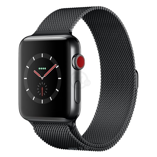 Фотографии Apple Watch Series 3 Cellular 38mm Stainless Steel Case with Milanese Loop