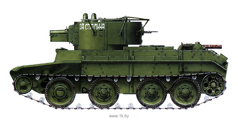 Фотографии ARK models AK 35026 Советский артиллерийский лёгкий танк БТ-7А