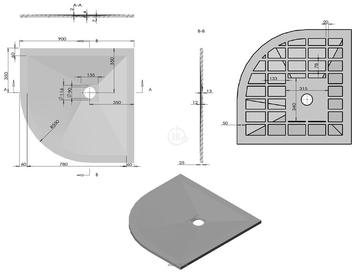 Фотографии Vincea VST-4SQ8080W 90x90