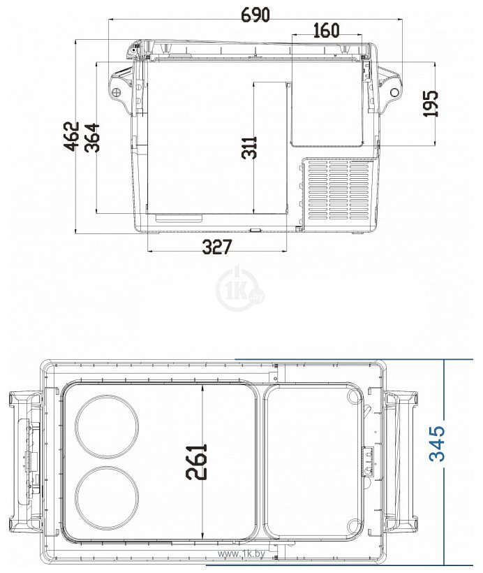 Фотографии Alpicool CF45 (с адаптером 220В)