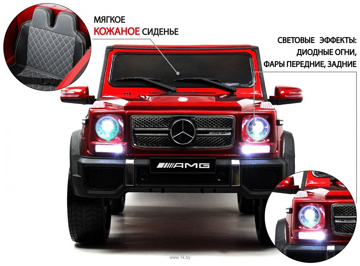 Фотографии RiverToys Мercedes-Benz AMG G65 4WD (вишневый глянцевый)